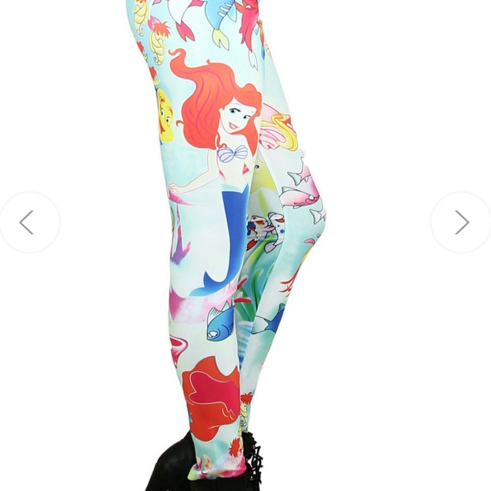 DISNEY THE LITTLE MERMAID ARIEL LEGGINGS SIZE XXL